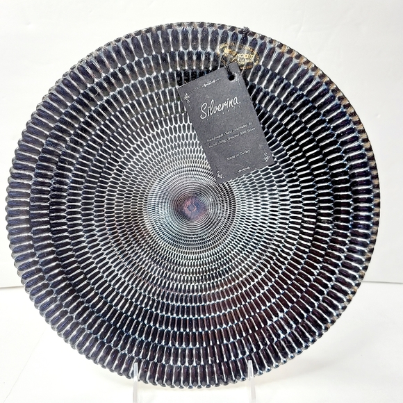 SILVERINA ISTANBUL DECORATIVE BOLW HANDMADE GLASS USING 99% SILVER MADE IN TURKE - Picture 2 of 11